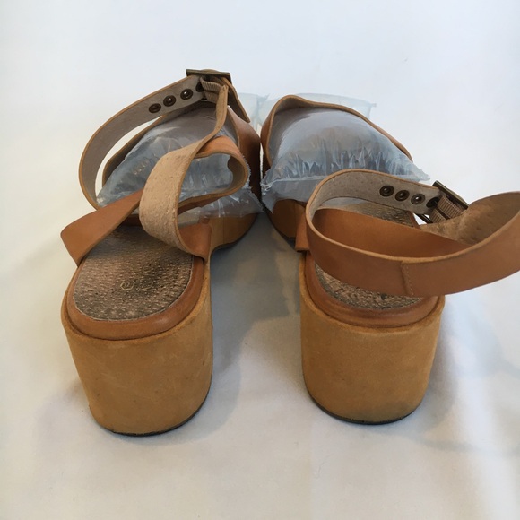Seychelles Leather Suede Sandals Platform Shoes Size 11 42 Anthropologie Evereve - Picture 11 of 16